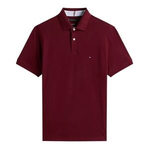Tommy Hilfiger 1985 Classic Polo Short Sleeve Cotton Rouge Red XL